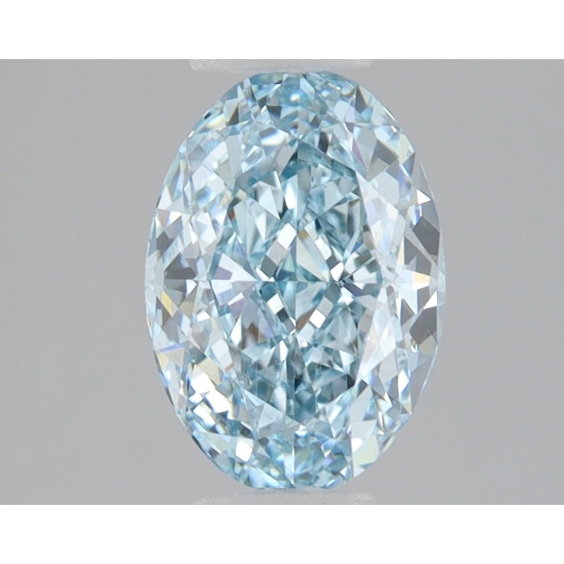 1.53 Ct Oval Lab Diamond  Fancy Vivid Blue  VVS2   IGI