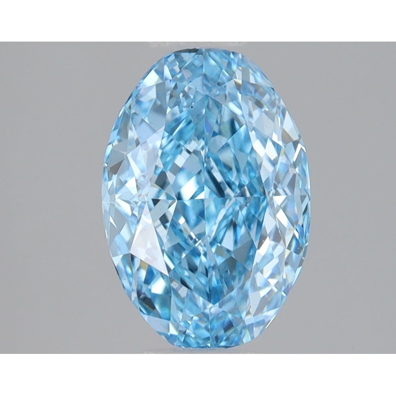 1.55 Ct Oval Lab Diamond  Fancy Vivid Blue  VS1   IGI