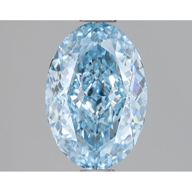 1.55 Ct Oval Lab Diamond  Fancy Vivid Blue  VS2   IGI