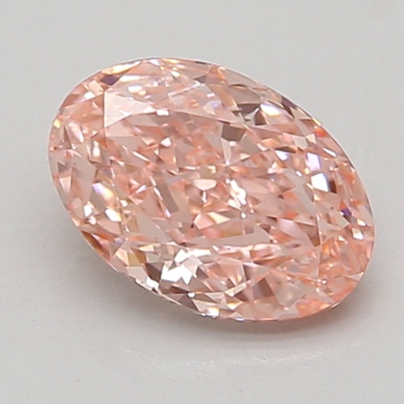 1.55 Ct Oval Lab Diamond  Fancy Vivid Pink  VS1   IGI