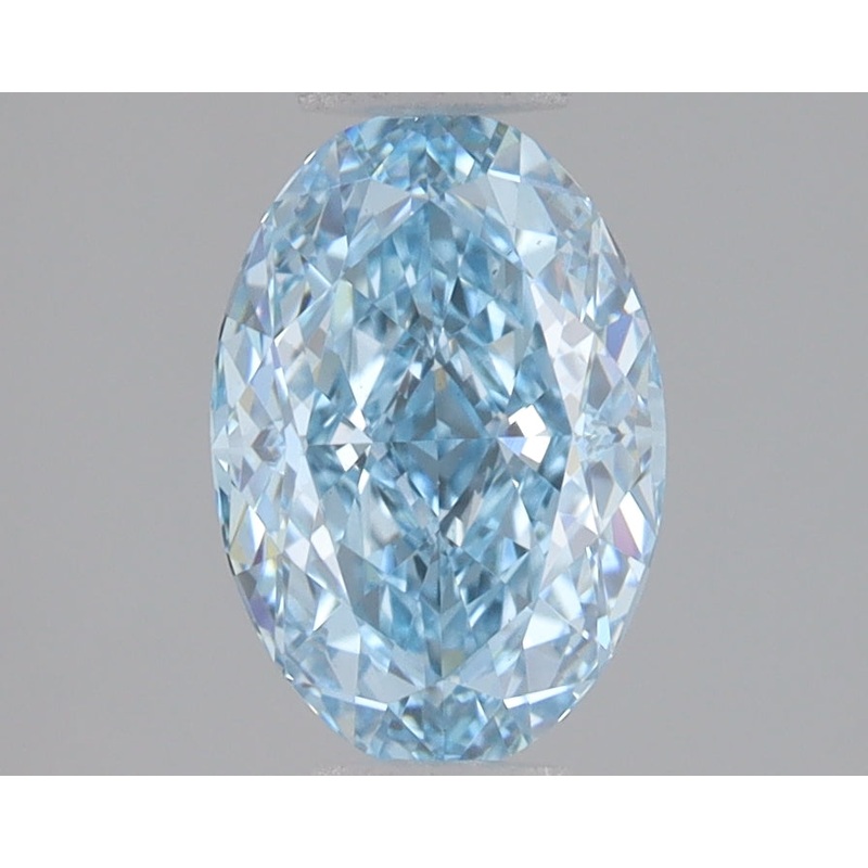 1.57 Ct Oval Lab Diamond  Fancy Vivid Blue  VS1   IGI