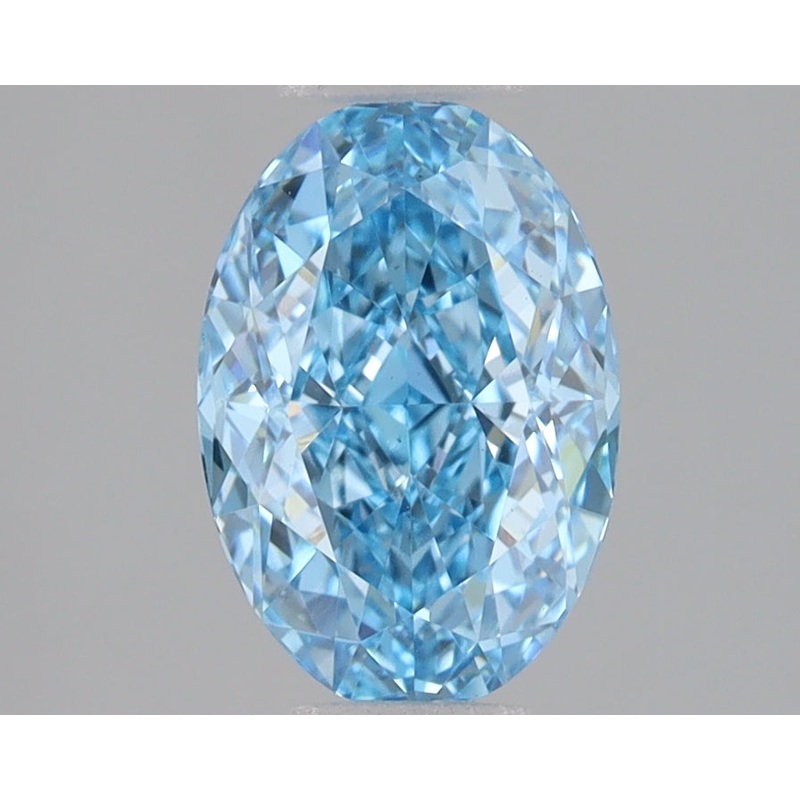 1.57 Ct Oval Lab Diamond  Fancy Vivid Blue  VVS2   IGI