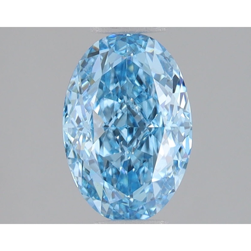 1.58 Ct Oval Lab Diamond  Fancy Vivid Blue  VS1   IGI