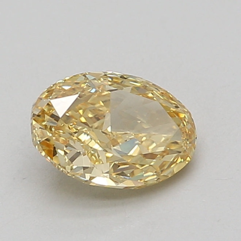 1.59 Ct Oval Lab Diamond  Fancy Vivid Yellow  VVS2   IGI