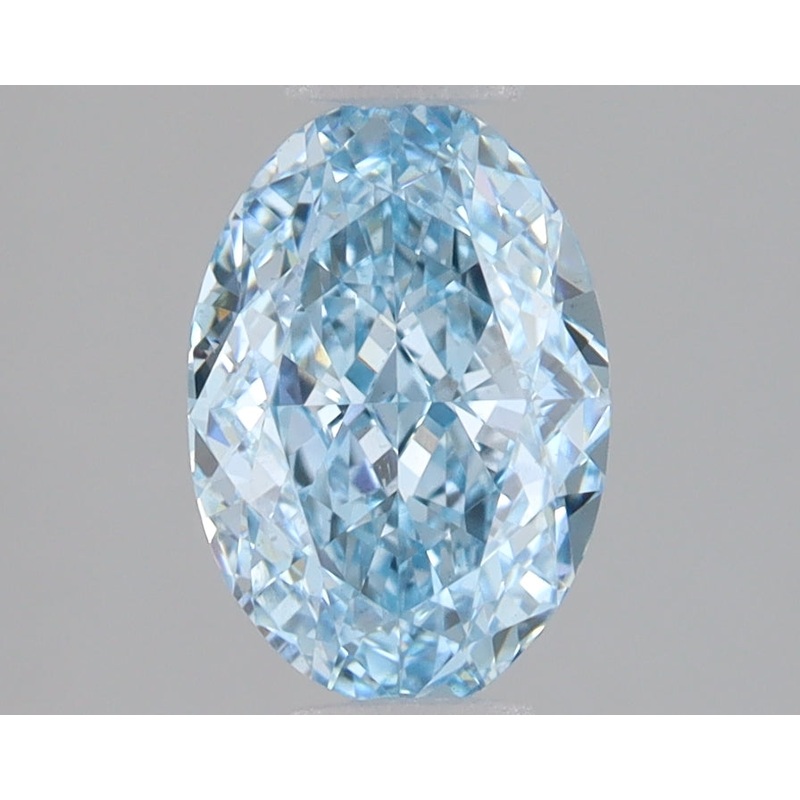 1.6 Ct Oval Lab Diamond  Fancy Intense Blue  VS2   IGI