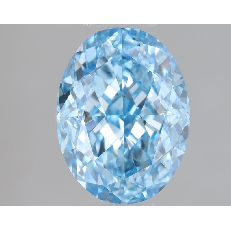 1.66 Ct Oval Lab Diamond  Fancy Vivid Blue  VS1   IGI