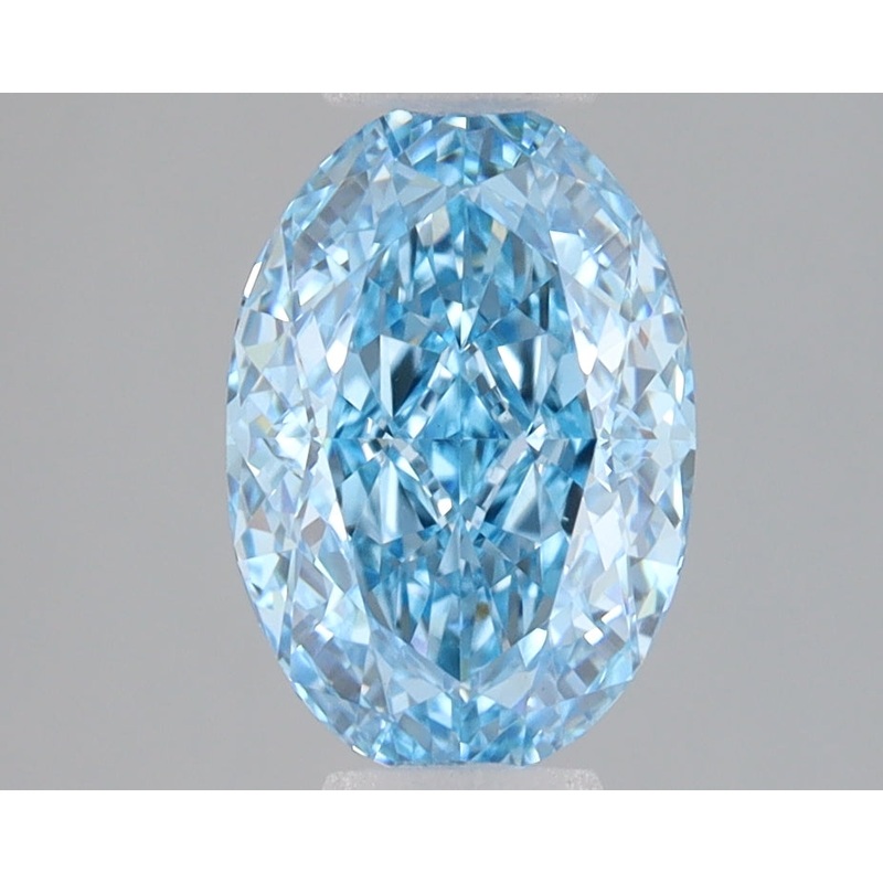 1.7 Ct Oval Lab Diamond  Fancy Vivid Blue  VVS2   IGI