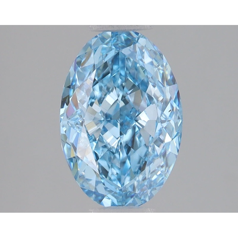 2.01 Ct Oval Lab Diamond  Fancy Vivid Blue  VS1   IGI