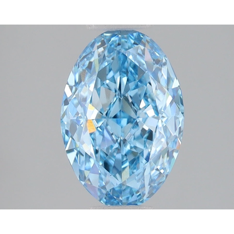 2.02 Ct Oval Lab Diamond  Fancy Vivid Blue  VS1   IGI