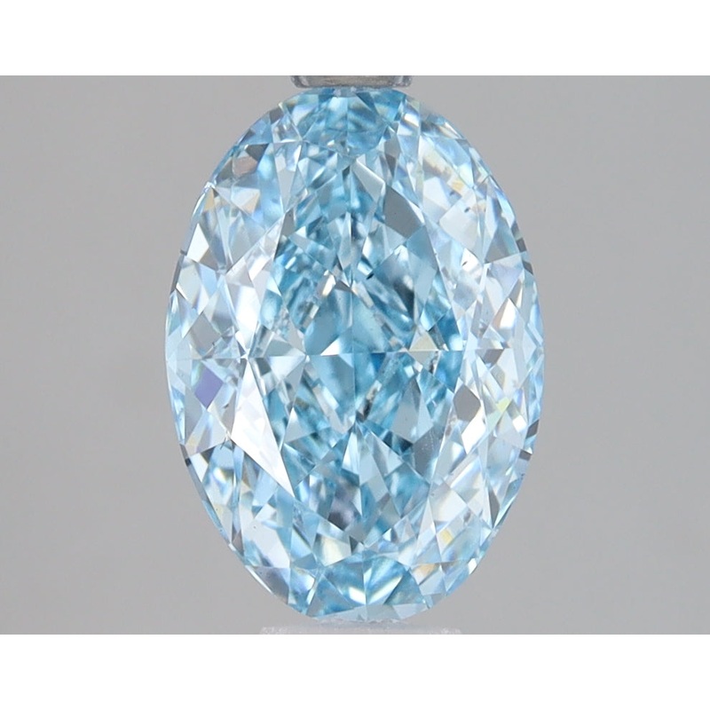 2.03 Ct Oval Lab Diamond  Fancy Vivid Blue  VS2   IGI