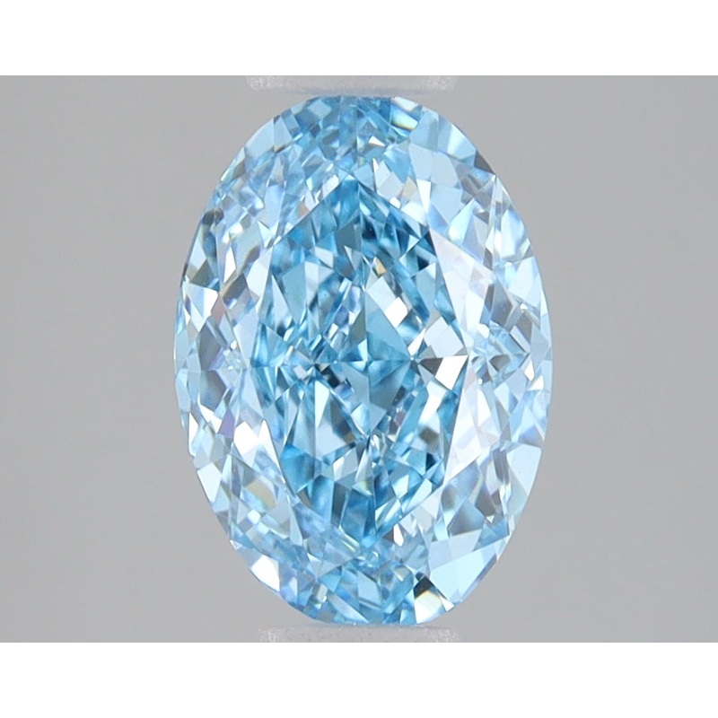 2.03 Ct Oval Lab Diamond  Fancy Vivid Blue  VVS2   IGI