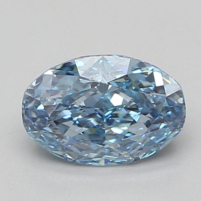 2.04 Ct Oval Lab Diamond  Fancy Vivid Blue  VS1   IGI