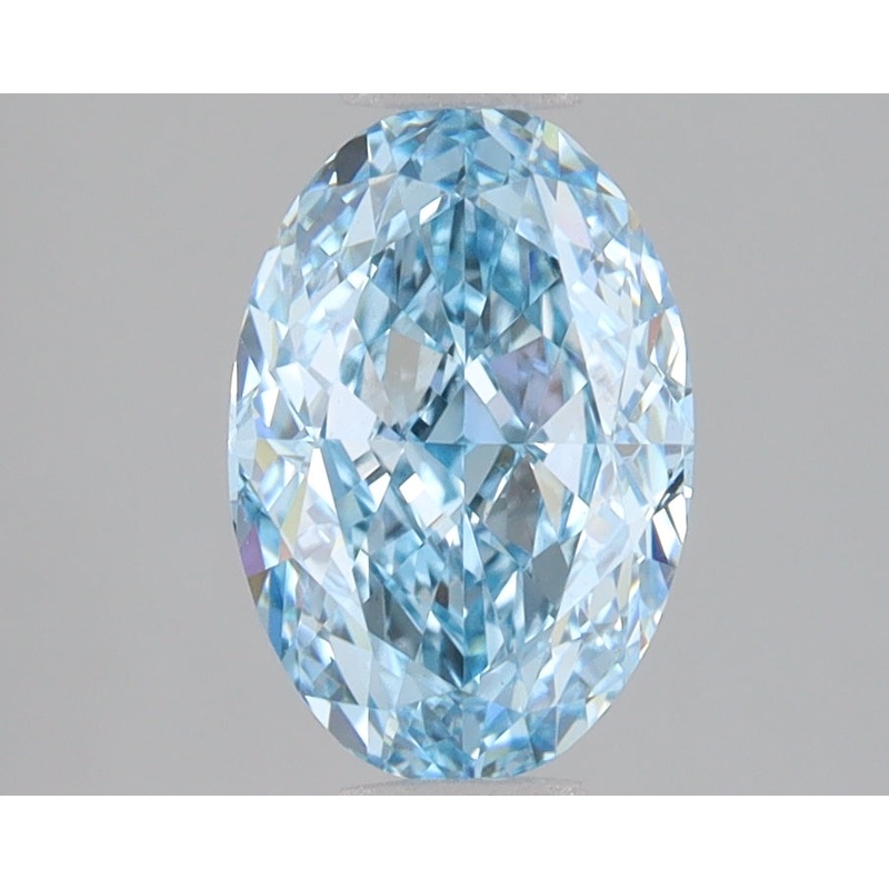 2.05 Ct Oval Lab Diamond  Fancy Vivid Blue  VS1   IGI