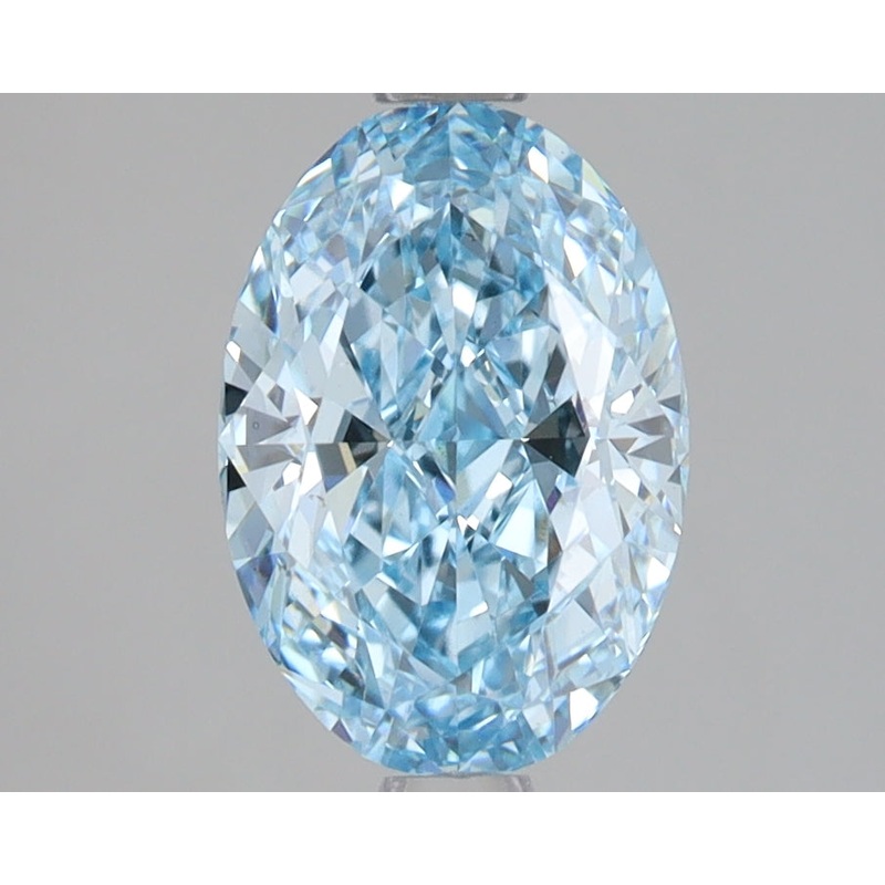 2.05 Ct Oval Lab Diamond  Fancy Vivid Blue  VVS2   IGI
