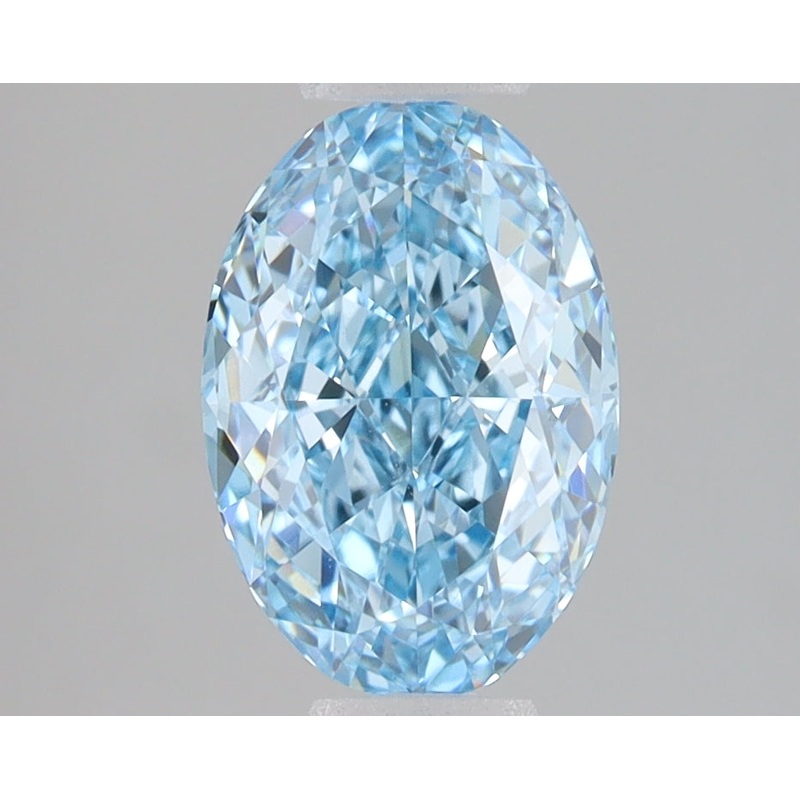 2.06 Ct Oval Lab Diamond  Fancy Vivid Blue  VVS2   IGI
