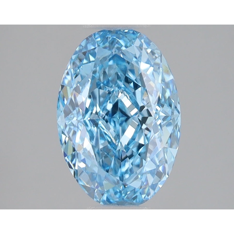 2.07 Ct Oval Lab Diamond  Fancy Vivid Blue  VS1   IGI