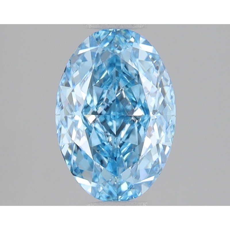 2.08 Ct Oval Lab Diamond  Fancy Vivid Blue  VS1   IGI