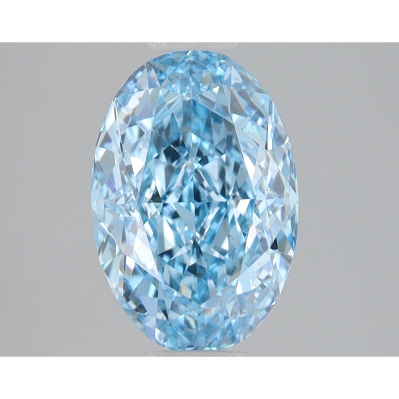 2.09 Ct Oval Lab Diamond  Fancy Vivid Blue  VS1   IGI