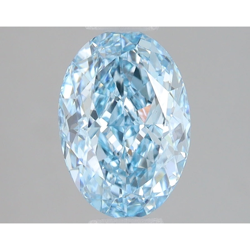 2 Ct Oval Lab Diamond  Fancy Vivid Blue  VS1   IGI