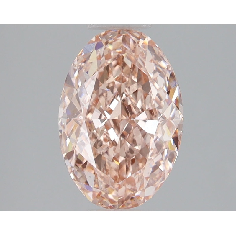 2.1 Ct Oval Lab Diamond  Fancy Intense Pink  VS1   IGI