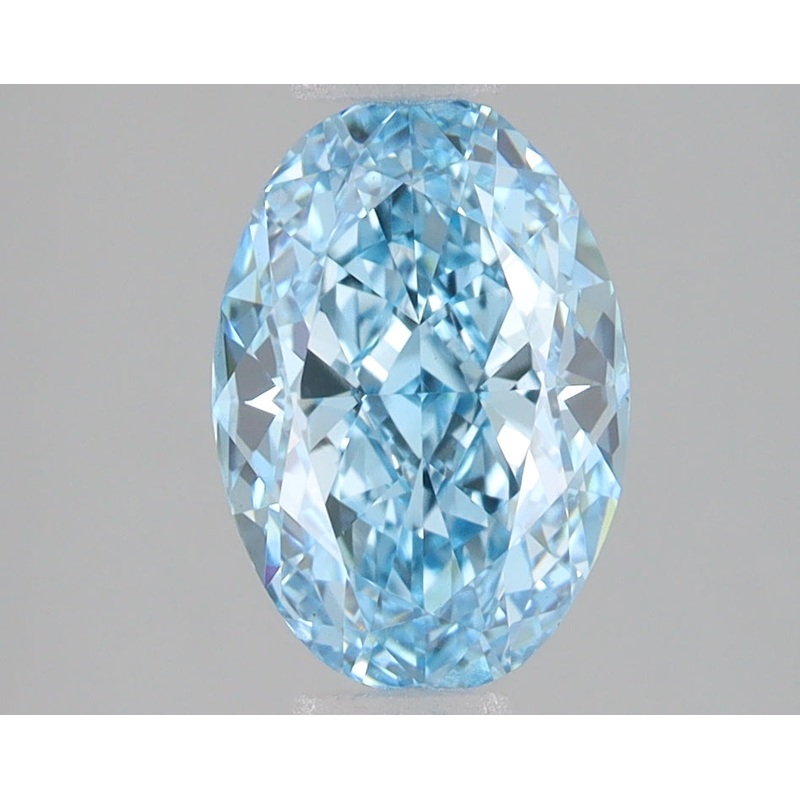 2.25 Ct Oval Lab Diamond  Fancy Vivid Blue  VS1   IGI