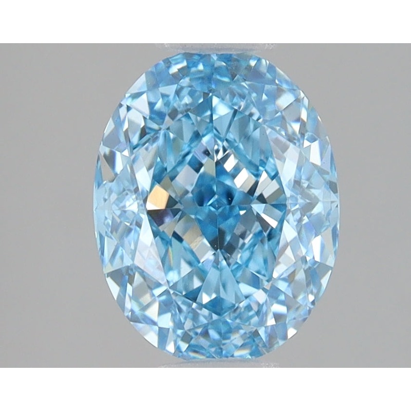 2.38 Ct Oval Lab Diamond  Fancy Vivid Blue  VS1   IGI