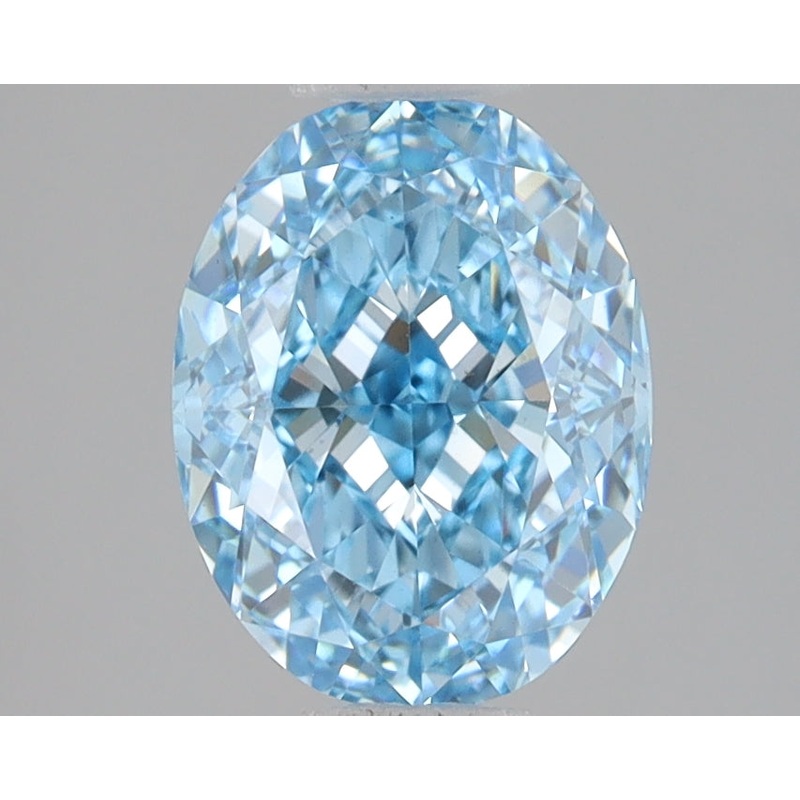 2.39 Ct Oval Lab Diamond  Fancy Vivid Blue  VS1   IGI