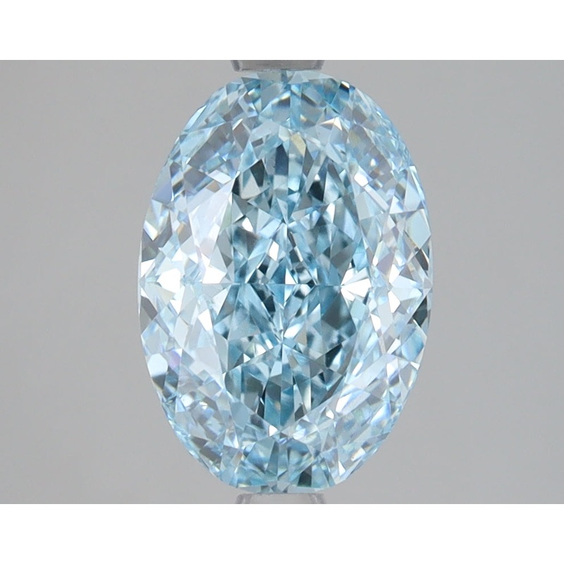2.44 Ct Oval Lab Diamond  Fancy Vivid Blue  VS1   IGI