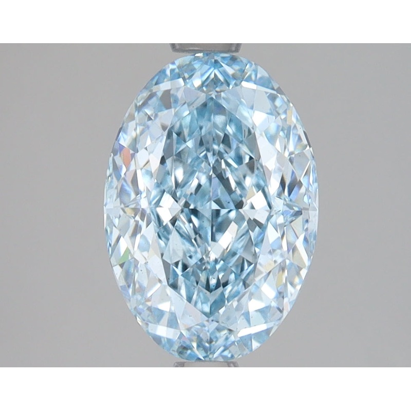 2.51 Ct Oval Lab Diamond  Fancy Intense Blue  VS2   IGI