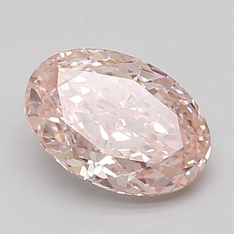 2.59 Ct Oval Lab Diamond  Fancy Intense Pink  VS1   IGI