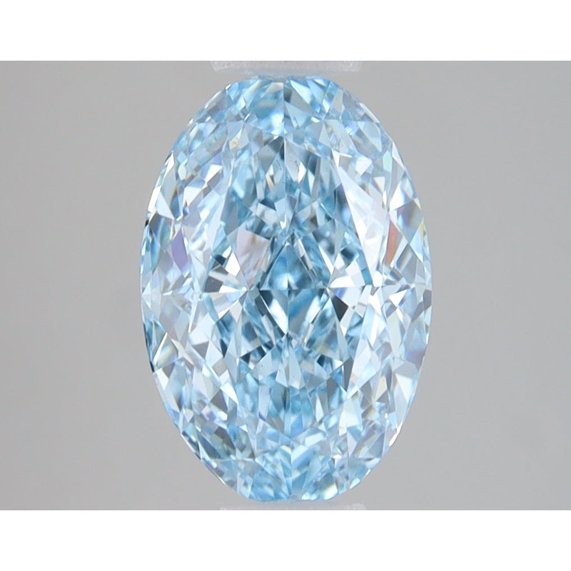 2.66 Ct Oval Lab Diamond  Fancy Vivid Blue  VS2   IGI