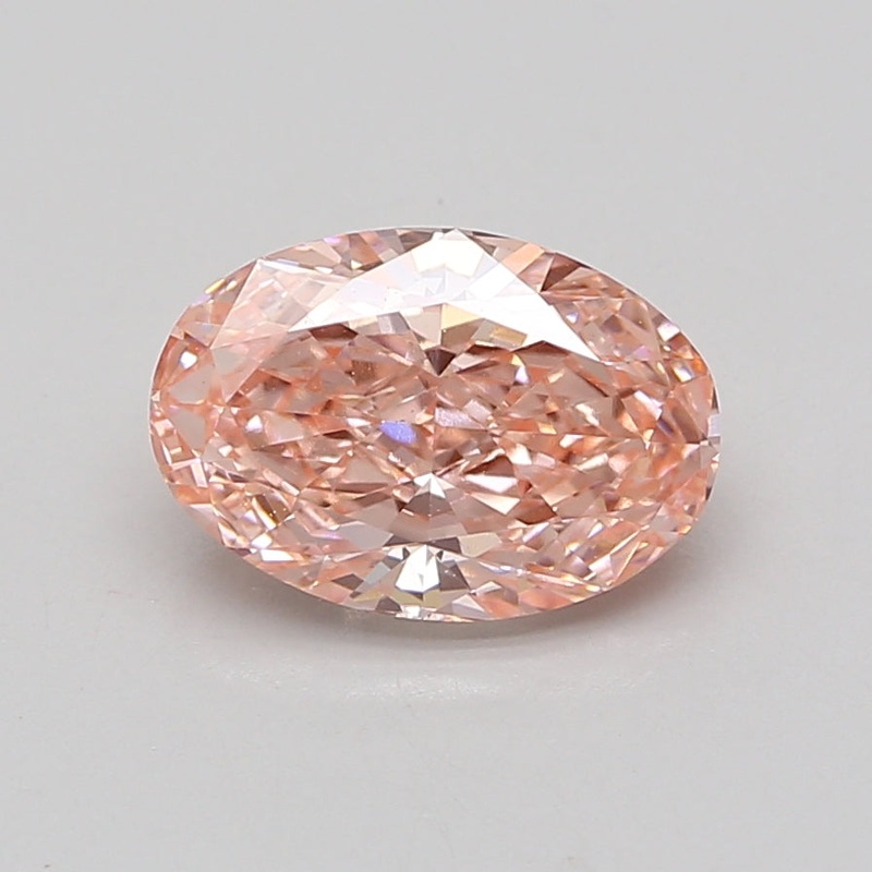 2.71 Ct Oval Lab Diamond  Fancy Vivid Pink  VS1   IGI