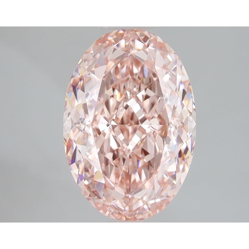 3.01 Ct Oval Lab Diamond  Fancy Vivid Pink  VS1   IGI