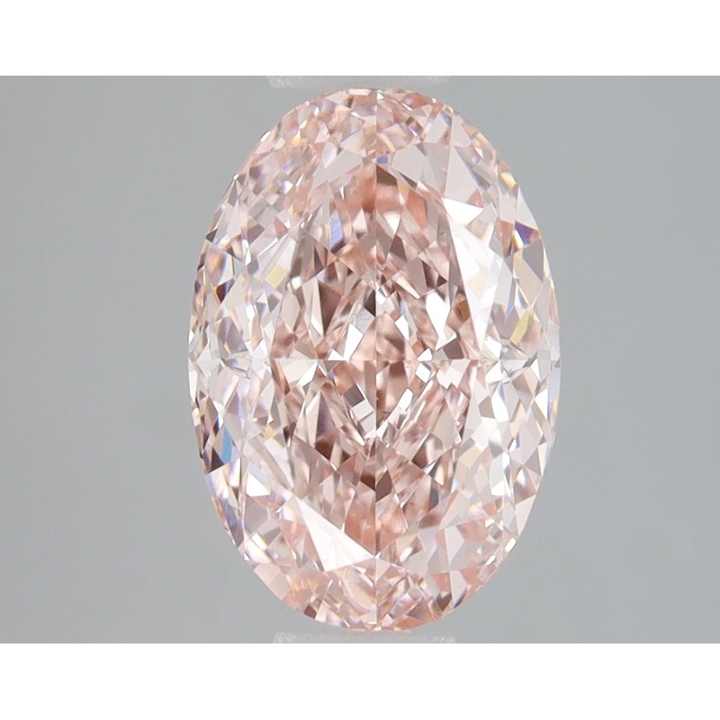 3.02 Ct Oval Lab Diamond  Fancy Intense Pink  VS1   IGI