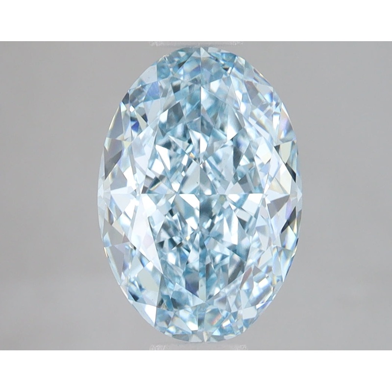 3.03 Ct Oval Lab Diamond  Fancy Intense Blue  VS1   IGI
