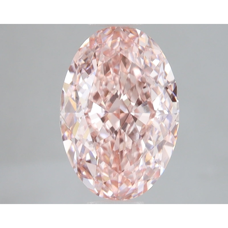 3.04 Ct Oval Lab Diamond  Fancy Intense Pink  VS1   IGI