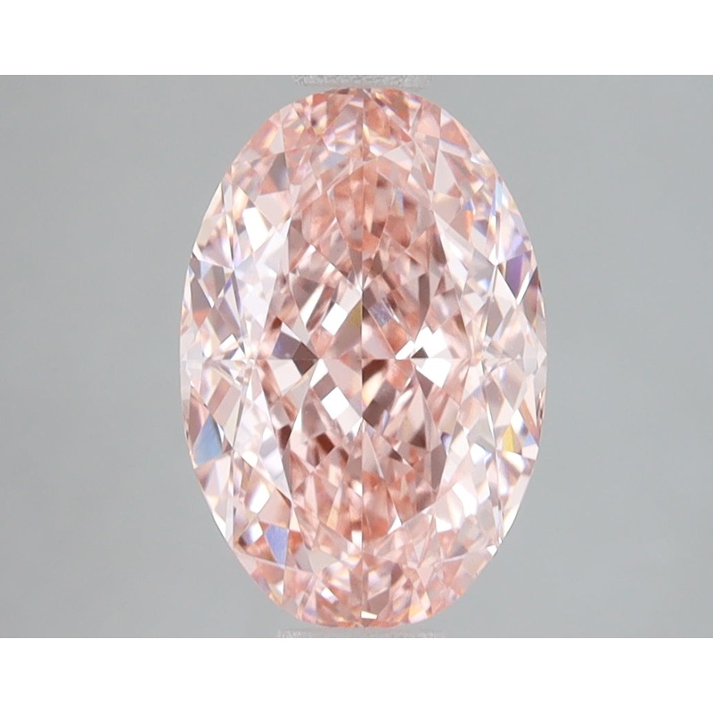 3.04 Ct Oval Lab Diamond  Fancy Vivid Pink  VVS2   IGI