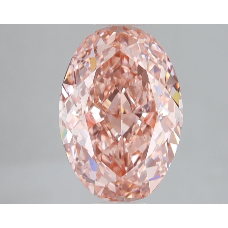 3.05 Ct Oval Lab Diamond  Fancy Vivid Pink  VS1   IGI
