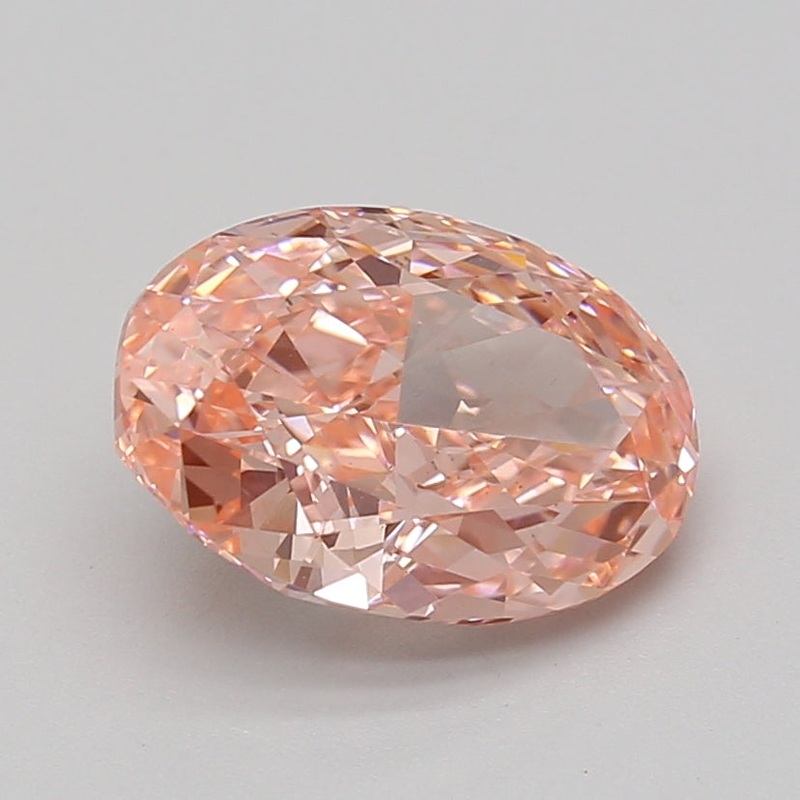 3.06 Ct Oval Lab Diamond  Fancy Vivid Pink  VS2   IGI