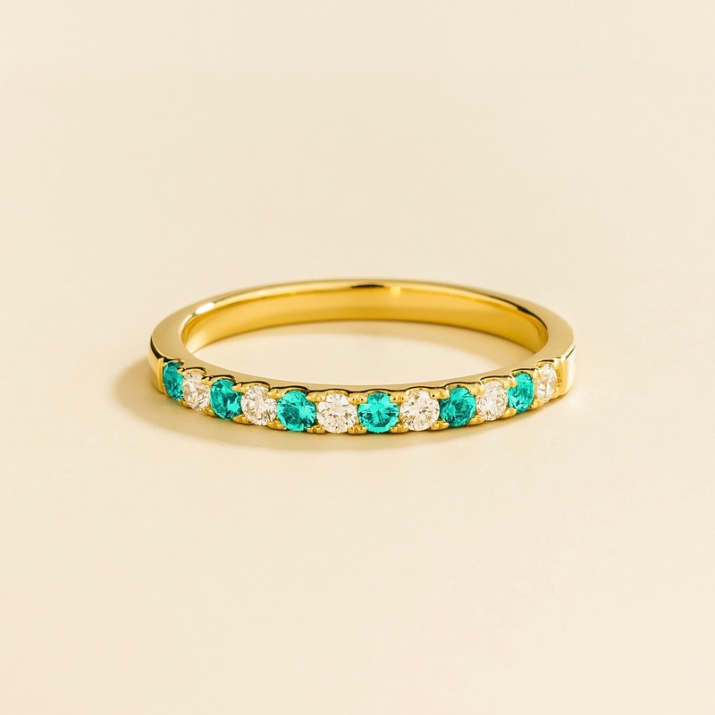 Salto Gold Ring In Paraiba sapphire & Diamond