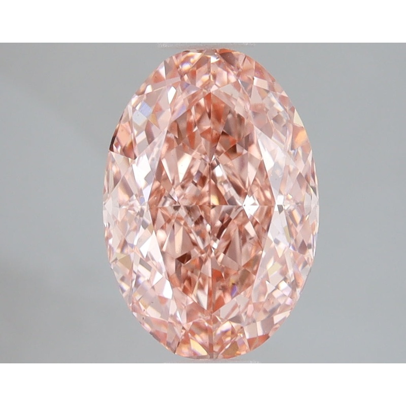 3.08 Ct Oval Lab Diamond  Fancy Vivid Pink  VS1   IGI