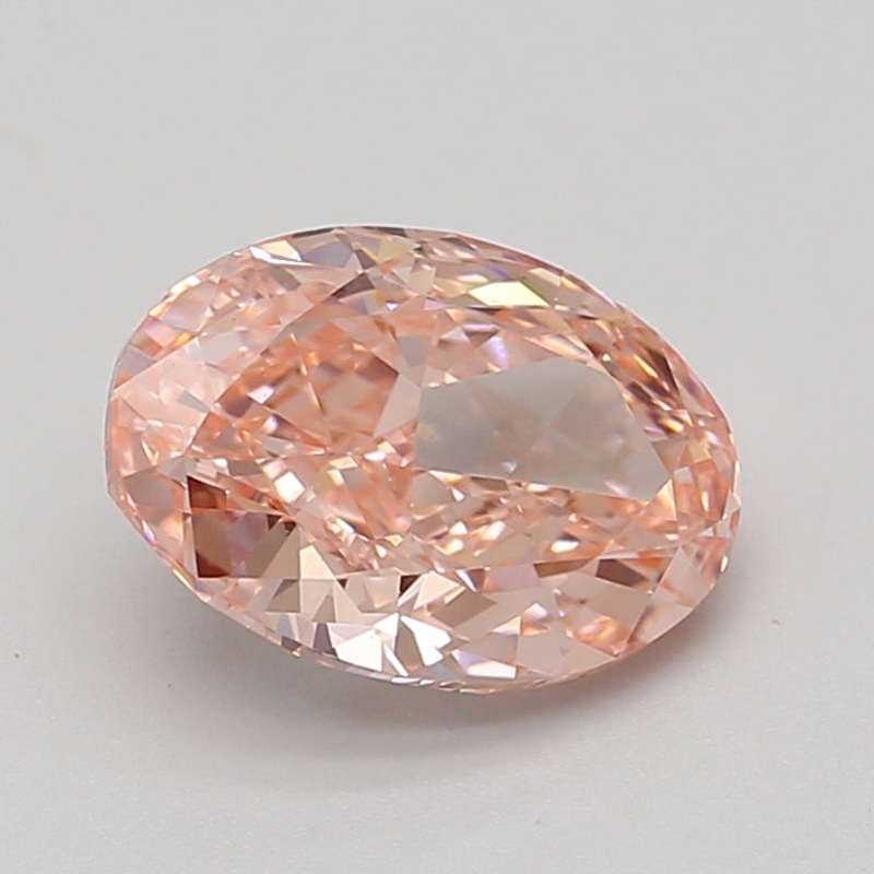 3.09 Ct Oval Lab Diamond  Fancy Vivid Pink  VS1   IGI