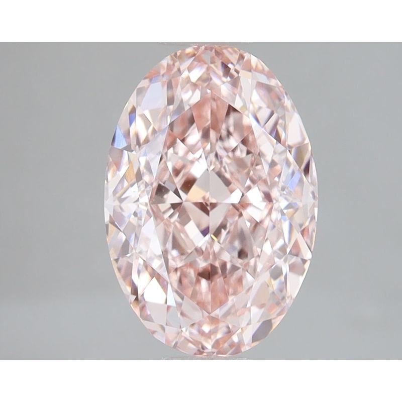 3.1 Ct Oval Lab Diamond  Fancy Intense Pink  VVS2   IGI