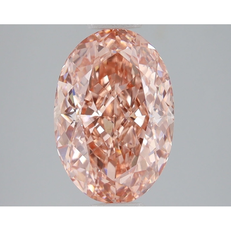 3.1 Ct Oval Lab Diamond  Fancy Vivid Pink  VS1   IGI