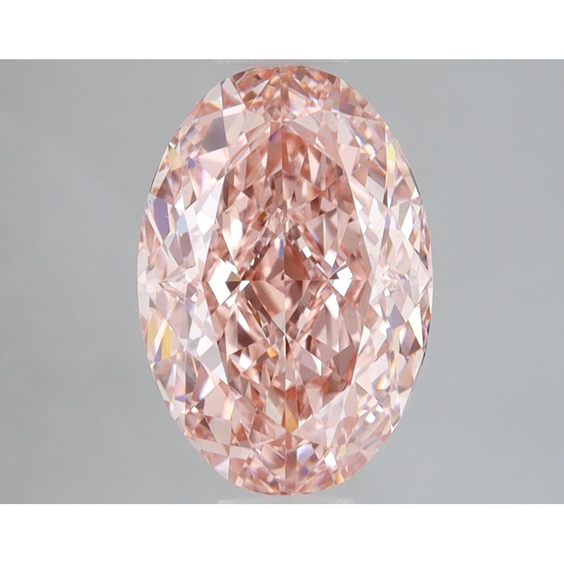 3.13 Ct Oval Lab Diamond  Fancy Vivid Pink  VS2   IGI
