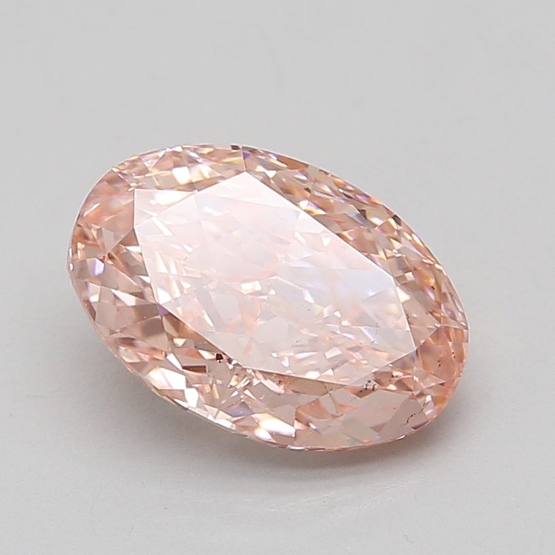 3.16 Ct Oval Lab Diamond  Fancy Vivid Pink  VS2   IGI