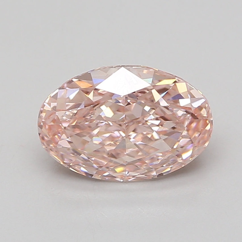 3.19 Ct Oval Lab Diamond  Fancy Vivid Pink  VS1   IGI