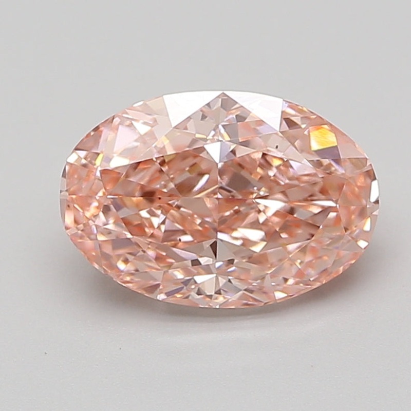 3.19 Ct Oval Lab Diamond  Fancy Vivid Pink  VS2   IGI