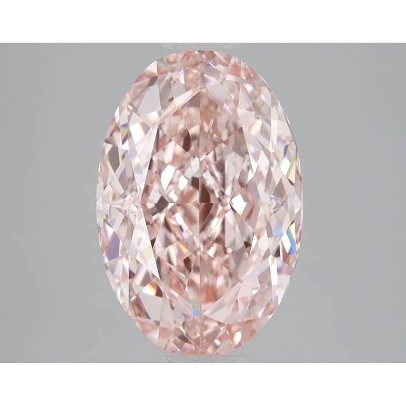 3.2 Ct Oval Lab Diamond  Fancy Intense Pink  VS1   IGI