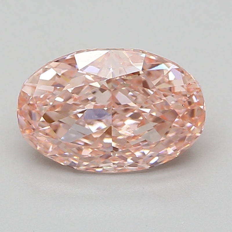 3.48 Ct Oval Lab Diamond  Fancy Vivid Pink  VS1   IGI